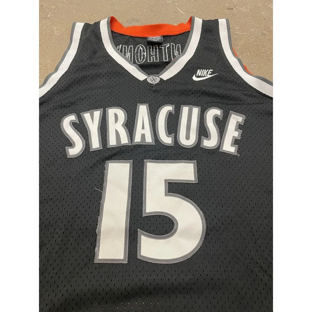 Vintage Syracuse‎ Orange Jersey Mens 3XL Black NCAA Basketball Nike Anthony